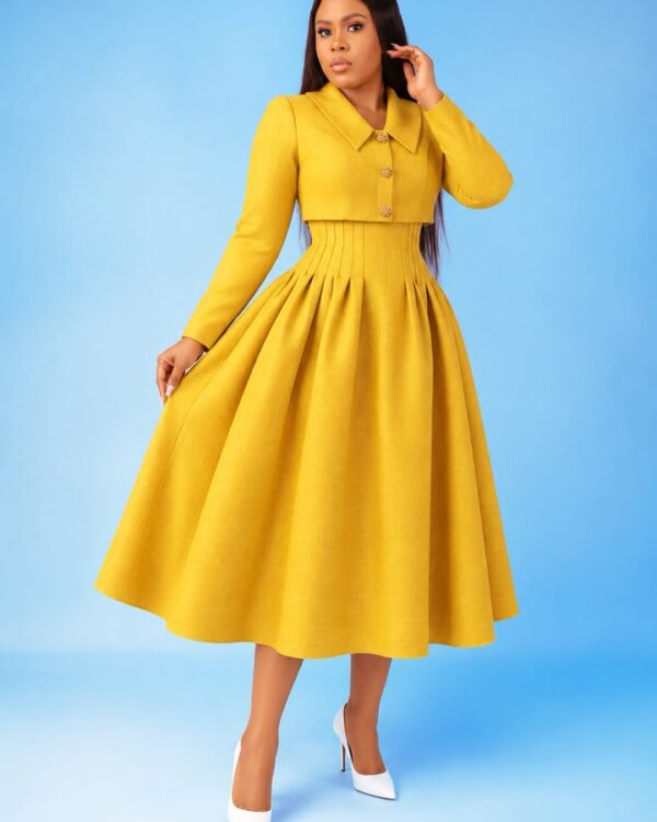Pintag Dress Set with Jacket